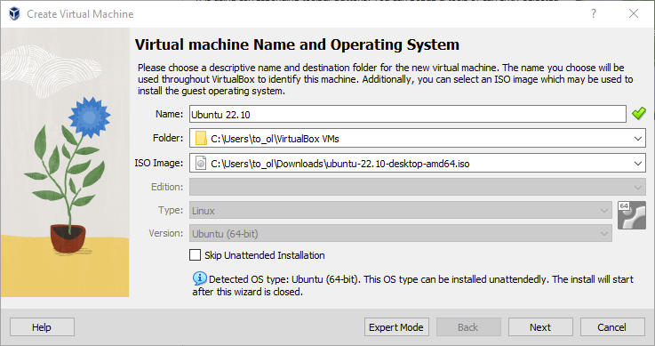 create virtual machine